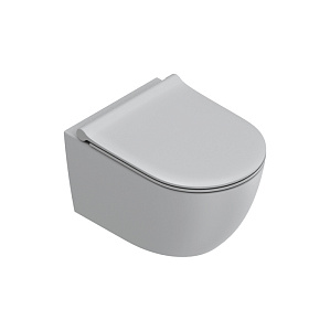 Catalano Sfera Унитаз подвесной 50x35см, безободковый, смыв Tornado, покрытие Twinglaze+, цвет: Cemento Satinato