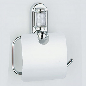 THG Ange Держатель туалетной бумаги с крышкой, подвесной, цвет: хром