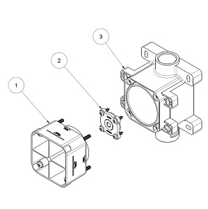 ALMAR Внутренняя часть корпуса боковой форсунки Mist/Spin (Запчасть)
