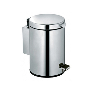 Keuco Plan Контейнер для гигиенических отходов, c крышкой, с ножной педалью, съемный контейнер, объем 3 Л, скрытый крепеж в к-те цвет: хром