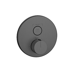 Gessi Hi-Fi Comfort Смеситель для душа, встраиваемый, термостатический, с 1 запорной кнопкой, цвет: Black Metal PVD