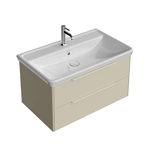 Kerama Marazzi Elegance Тумба подвесная 80см, 2 ящика, цвет: жемчужный лён