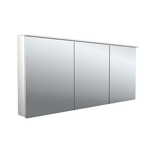 Emco Pure II Зеркальный шкаф 160см., с подсветкой  Lichtsegel, навесная модель, с подсв. для раковины, 3 дверки