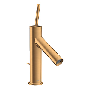 Axor Starck Cмеситель для раковины 90, на 1 отв., с донным клапаном, цвет: шлифованное золото