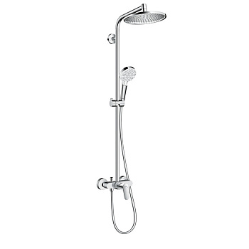 Hansgrohe Crometta S 240 SHP Душевая система 102см, с верхним Ø240мм., ручным дешем и однорычажным семесителем, цвет: хром ЦЕНА по АКЦИИ