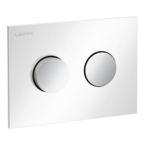 Laufen INEO GROOVE Клавиша смыва, панель: белый глянцевый, клавиши: хром глянцевый