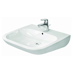 Duravit D-Code Раковина с перел., с 1 отв. под смес., 60х55см., цвет: белый 