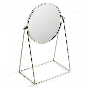 Devon&Devon Waltz Зеркало косметическое увеличительное 196х139х35 мм., настольное, поворотное, цвет: никель блестящий