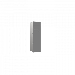 EMCO Asis Pure Модуль для унитаза встраиваемый, ершик, Держатель бумаги, дверь левая, цвет: серый