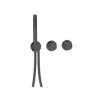 Almar Modular Смеситель для душа, настенный, термостатический, цвет: Absolute Black Brushed PVD