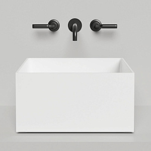 Salini Armonia Раковина 45x45x25см., без отв., накладная, S-Sense, цвет: белый глянцевый