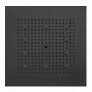 BOSSINI DREAM-CUBE Верхний душ 470 x 470 мм, с 10 LED (белый), блок питания/управления, цвет: черный матовый