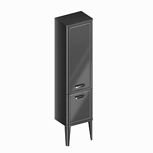 Kerama Marazzi Pompei Пенал 150см., напольный\подвесной, цвет: черный глянцевый
