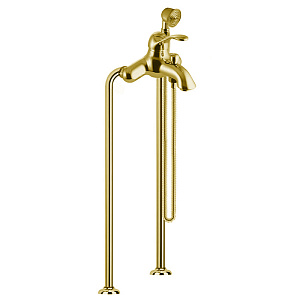 Fima Carlo Frattini Lamp Смеситель для ванны, напольный, с ручным душем, цвет: золото