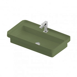 Artceram Fuori Scala Раковина встраиваемая 80х45 см, 1 отверстие, цвет: verde salvia