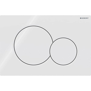 Geberit Sigma01 Клавиша для двойного смыва, круглая: Белый