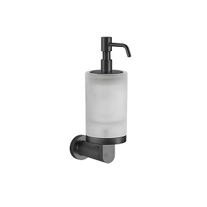 Gessi Emporio accessories Дозатор для жидкого мыла, подвесной, сатинированное стекло, цвет: Black XL