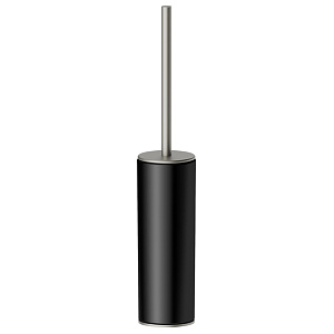 Newform Accessori tondi Туалетный ерш, напольный, черная керамика, цвет: titanium satin