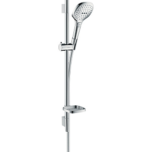 Hansgrohe Raindance Select E Душевой набор: штанга 65см, ручной душ, 3jet (Rain, RainAir, WhirlAir), мыльница, шланг, цвет: хром