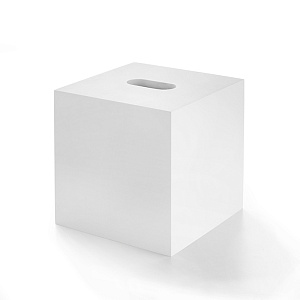 3SC Bemood White Диспенсер для салфеток 14.5х14.5х14.5см., настольный, цвет: белый