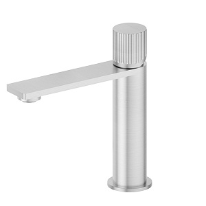 Newform Steel Line Смеситель для раковины, 1 отв., без донного клапана, цвет: stainless steel