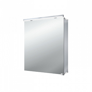 EMCO Pure Зеркальный шкаф 60х72.7см., LED-подсветка, 1 дверь, 2 полки, розетка, без нижней подсветки