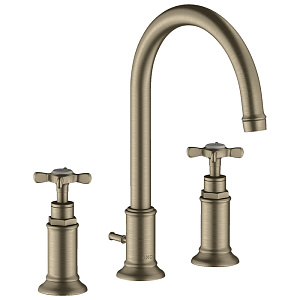 Axor Montreux, Смеситель для раковины 180, на 3отверстия, цвет: никель шлифованный