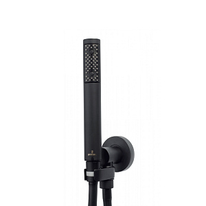 Bossini Zen Душевой комплект: ручной душ с держателем и шлангом 150см., цвет: черный матовый