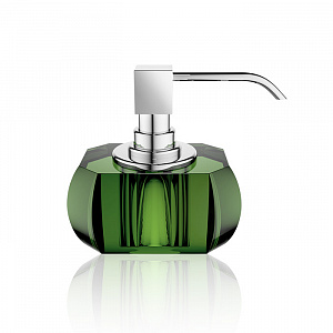 Decor Walther Kristall SSP Дозатор для мыла, настольный, цвет: хрусталь зеленый/хром