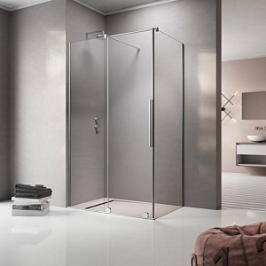 Radaway Furo KDJ Стенка для душевой двери 63см, стекло прозрачное, покрытие Easy Clean, профиль: хром