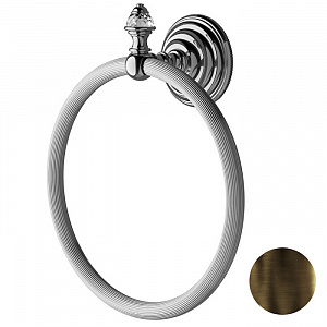 Devon&Devon Diamond Полотенцедержатель - кольцо 21см., подвесной, цвет:  бронза