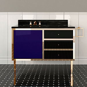 Devon&Devon Jazz 2, Комплект мебели, напольный, Цвет: blue violet/deep black/oro