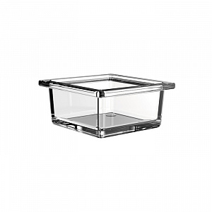 EMCO Liaison Органайзер для рейлинга, квадрат плоский, настольный, цвет: прозрачное стекло