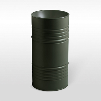 Kerasan Artwork Раковина 45х90 см, без отв., свободностоящая "BARREL", слив в стену, цвет: Verde muschio