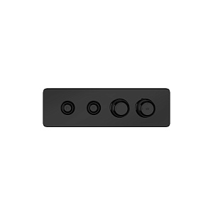 Gessi Hi-Fi Eclectic Смеситель для душа настенный встраиваемый, термостатический, с 2 запорными кнопками, цвет: черный матовый