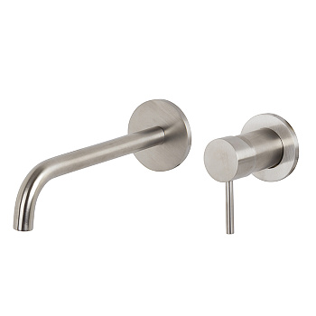 Fima Carlo Frattini Spillo Steel Смеситель для раковины, встраиваемый, излив: 20.2см., цвет: нержавеюшая сталь