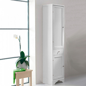 EBAN Maria Колонна левая(SX) без ручек 40х35хh174см, с деревянной дверкой, напольный, цвет bianco decape