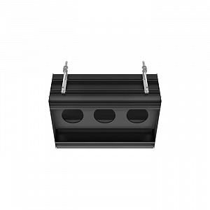 Gessi Binario Профиль линейный 670 мм, для 3 модулей, установка Easy-Fix, цвет: Black XL