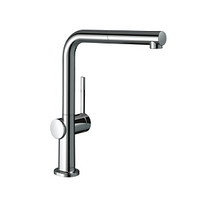 Hansgrohe Talis M54 Кухонный смеситель однорычажный, 270, с вытяжным изливом 1jet, цвет: хром