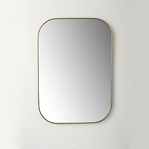 Sbordoni Duca Зеркало настенное с профилем из латуни, 55х80см, цвет: матовая бронза