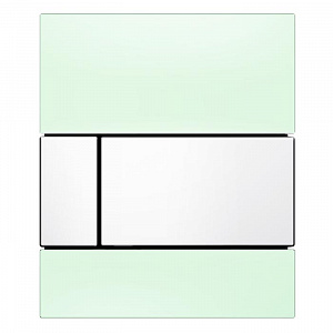 TECE TECEsquare Urinal Панель смыва для писсуара, стекло, цвет: зеленый/белый
