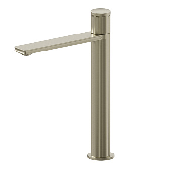 Newform Ionika Смеситель для раковины, 1 отв., высокий, цвет: PVD brushed pale gold