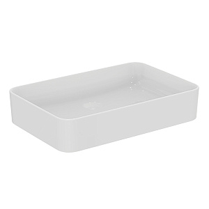 Ideal Standard Conca Раковина накладная 60х40хh12см, прямоугольная, без отв., с крепежом, цвет: белый