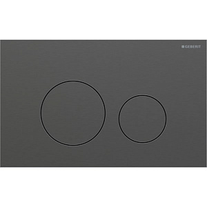 Geberit Sigma40 Клавиша для двойного смыва, круглая: Хромированный черный