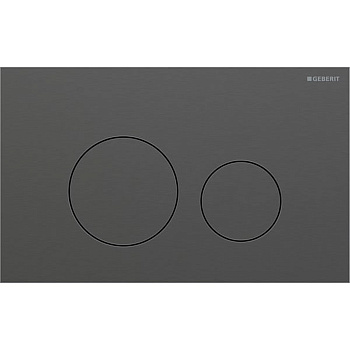 Geberit Sigma40 Клавиша для двойного смыва, круглая: Хромированный черный