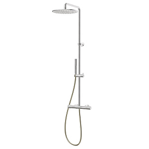 Newform Ionika Душевая стойка, верхний душ 30см., ручной душ, цвет: PVD Br. Copper Bronze