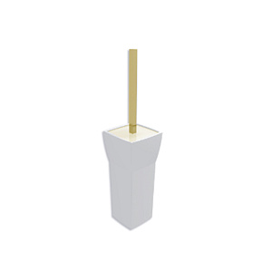 Bertocci Grace Туалетный ёршик, напольный/подвесной, цвет: белая керамика/золото