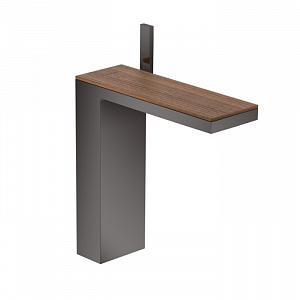 Axor MyEdition Смеситель для раковины, на 1 отв., излив 245мм, с донным клапаном (без панели), цвет: полированный черный