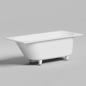 Salini Ornella KIT Встраиваемая ванна 160х70х54см., с донным клапаном, сифон, интегр слив-перелив, материал: S-Sense, цвет: белый глянцевый