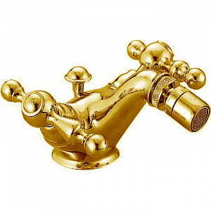 CISAL Arcana America Смеситель для биде на 1 отверстие, с донным клапаном, цвет:  золото